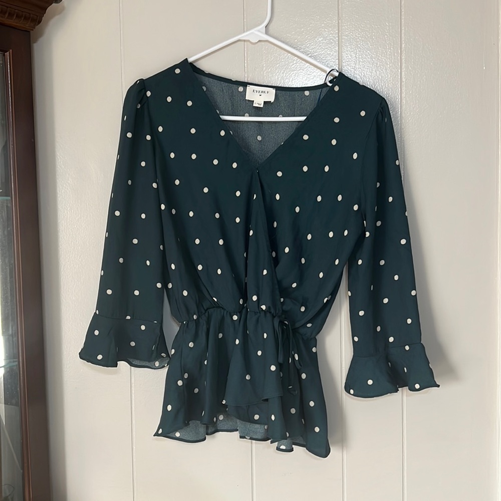 Polka dot blouse